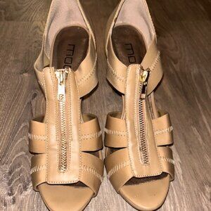 Tan Leather Heels, SZ 8.5